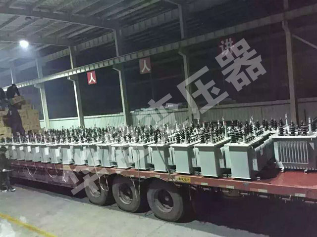 非晶合金變壓器發貨現場